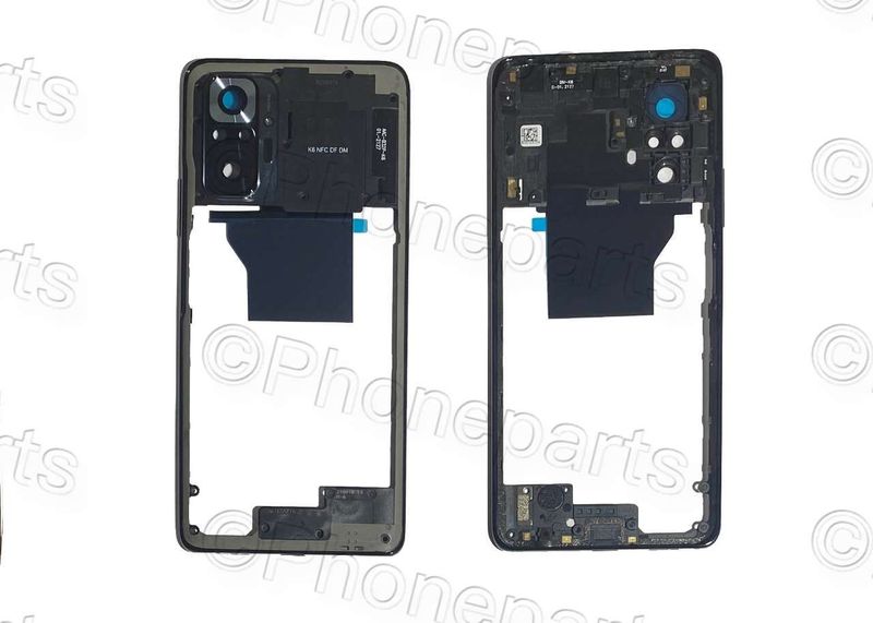 Carcasa Intermedia Chasis Original Xiaomi RedMi Note10 PRO Tarnish / Negro / Gris