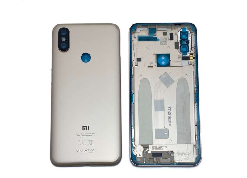 Carcasa Trasera Tapa Batería Original con Lente de Cámara Xiaomi Mi A2 Dorado
