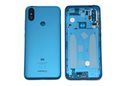 Carcasa Trasera Tapa Batería Original con Lente de Cámara Xiaomi Mi A2 Azul