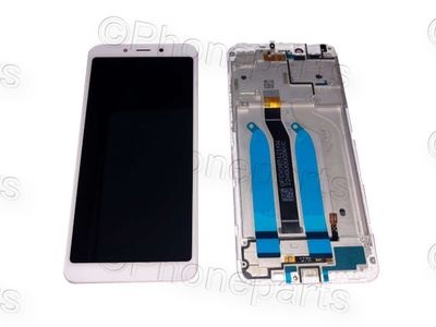 Pantalla Completa Original Xiaomi RedMi6, RedMi 6A Blanco con Marco