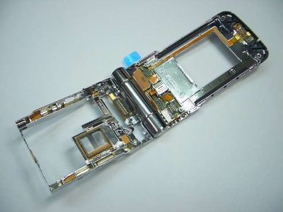 Carcasa Intermedia con Flex, Bisagra y Cam Frontal Nokia 7510 S