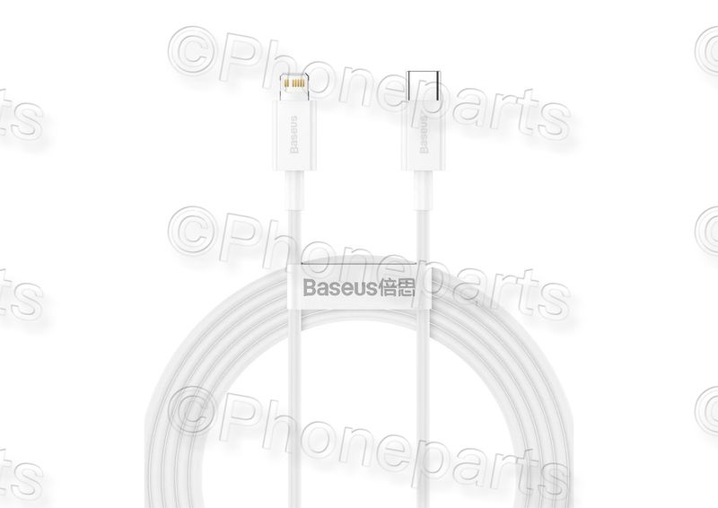 Cable USB Baseus cable Alta Densidad PD USB-C - Lightning 2,0 m 20W Blanco Apple Iphone
