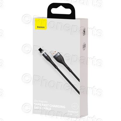 Cable de zinc magnético Baseus Lightning 2.4A 1m Negro / Gris (CALXC-KG1) Apple Iphone