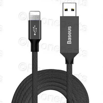 Cable Baseus Lightning Yiven 2A 0.6m Negro (CALYW-B01) Apple Iphone