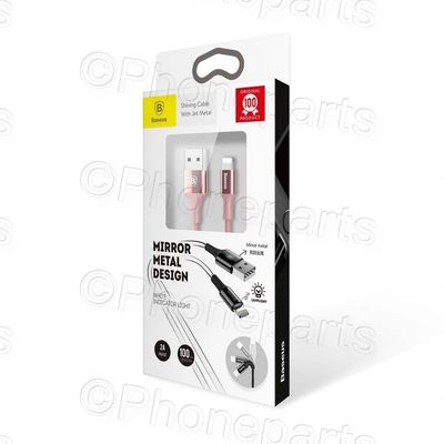 Cable Baseus Lightning Shining Jet metal 2A 1m Oro rosa (CALSY-0R) Apple Iphone