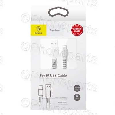 Baseus Cable Baseus Tough iphone Lightning 8-Pin 2A 1M Blanco Calzy-B02 Apple Iphone