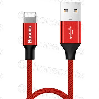 Cable Baseus Lightning Yiven 2A 0.6m Rojo (CALYW-B09) Apple Iphone