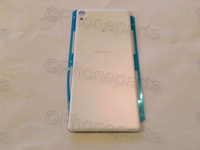 Carcasa Trasera Tapa Batería con Pegatina Doble Cara Sony Xperia XA F3111 F3112 F3113 F3115 F3116 Blanco Plata