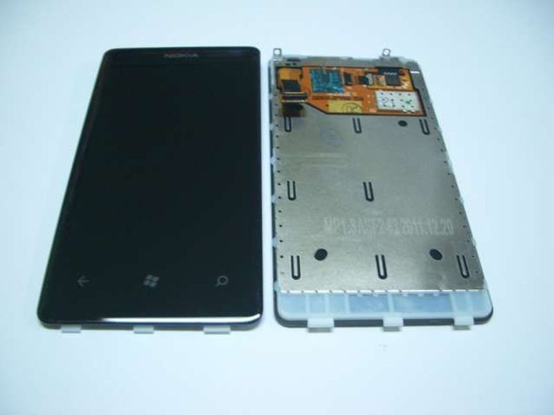 Display / LCD Digitalizador / Táctil Nokia 800 Lumia Negro con Marco