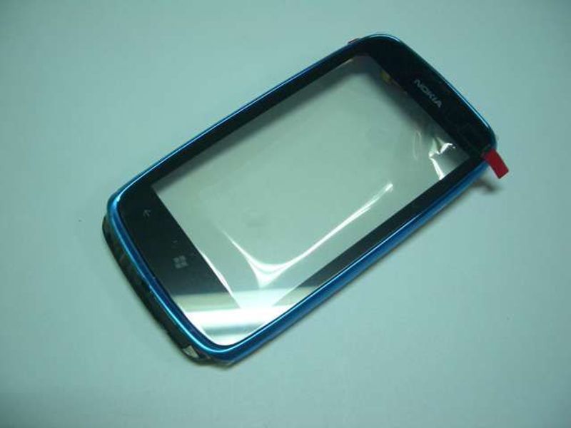 Carcasa Frontal con Digitalizador Pantalla Táctil Nokia Lumia 610 Azul
