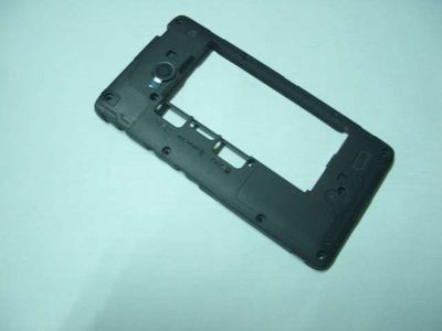 Carcasa Intermedia Chasis Nokia X DS Dual SIM Negro con Modulo Antena y Buzzer