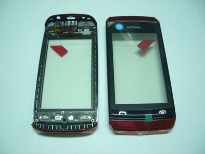 Digitalizador / Pantalla Táctil Nokia Asha N305 N306 Negro Rojo con Teclado