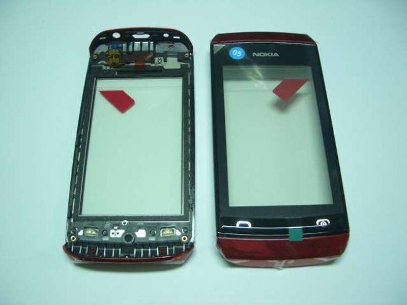 Digitalizador / Pantalla Táctil Nokia Asha N305 N306 Negro Rojo con Teclado