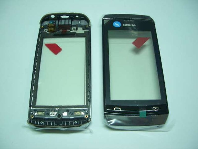 Digitalizador / Pantalla Táctil Nokia Asha N305 N306 Negro Plata con Teclado