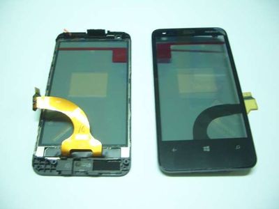 Digitalizador / Pantalla Táctil Con Marco Nokia Lumia 620 Negro