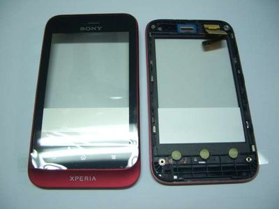 Digitalizador / Pantalla Táctil Sony ST21i Xperia Tipo Carcasa Frontal Rojo