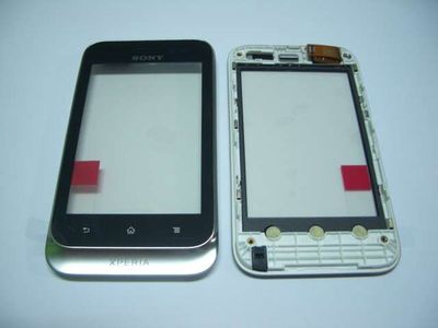 Digitalizador / Pantalla Táctil Sony ST21i Xperia Tipo Carcasa Frontal Plata