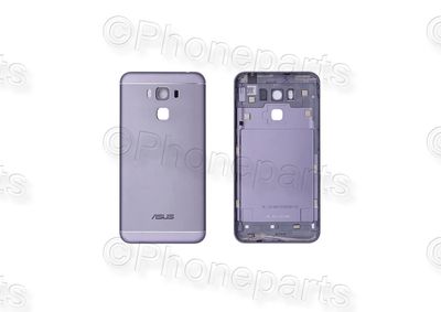 Carcasa Trasera Tapa Batería con Lente de Cámara y Sensor Huella ASUS Zenfone 3 MAX 5.2 Gris