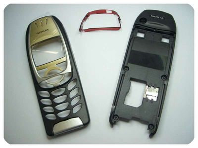 Carcasa Frontal Chassis Compatible Nokia 6310i Dorada / Negra