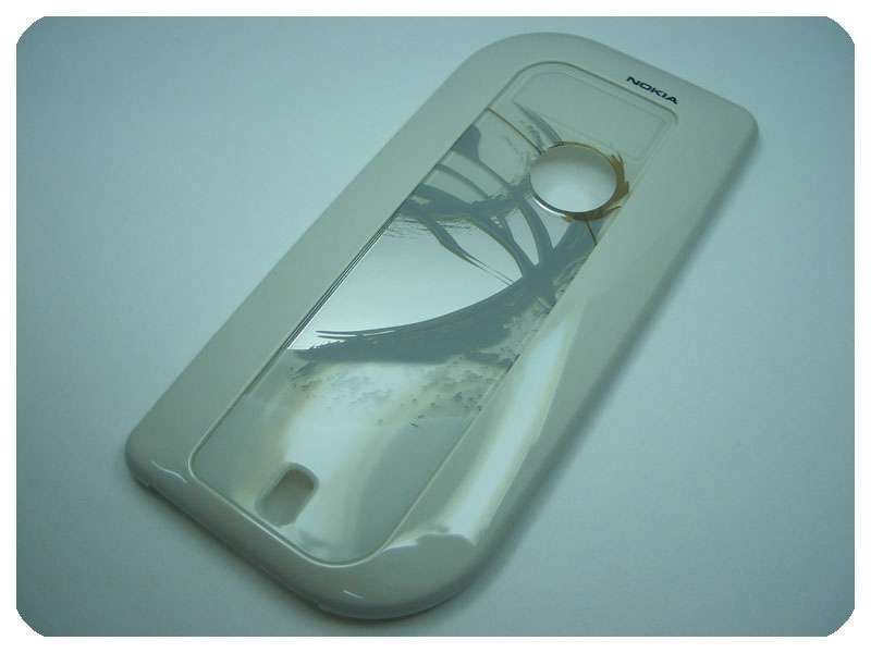 Carcasa Trasera Nokia 7610 Blanca/Plata