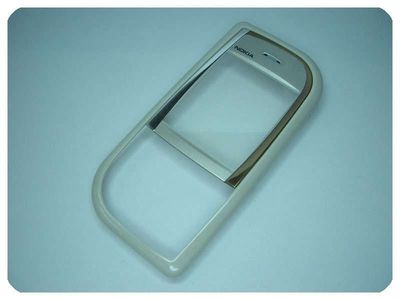Carcasa Frontal Nokia 7610 Blanca/Plata