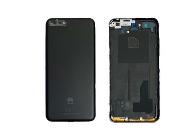 Carcasa Trasera Tapa Batería Original con Lente de Cámara Huawei Y6 2018 Negro