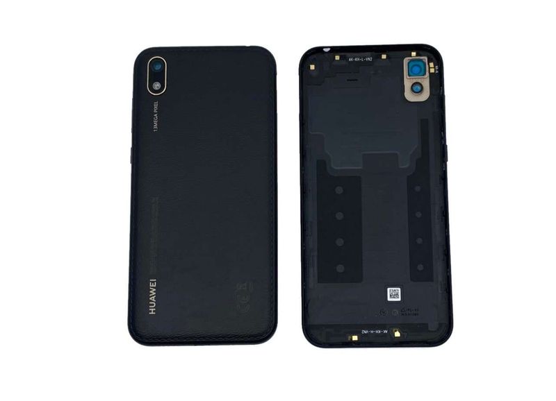 Carcasa Trasera Tapa Batería Huawei Y5 2019 (AMN-LX9) Negro Piel
