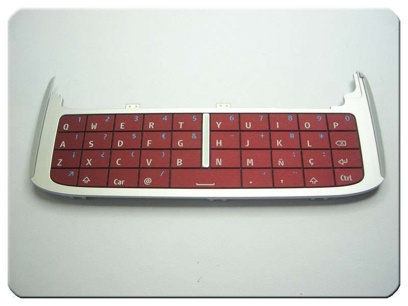 Teclado QWERTY Nokia E75 Rojo