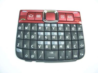 Teclado Español Nokia E63 Rojo