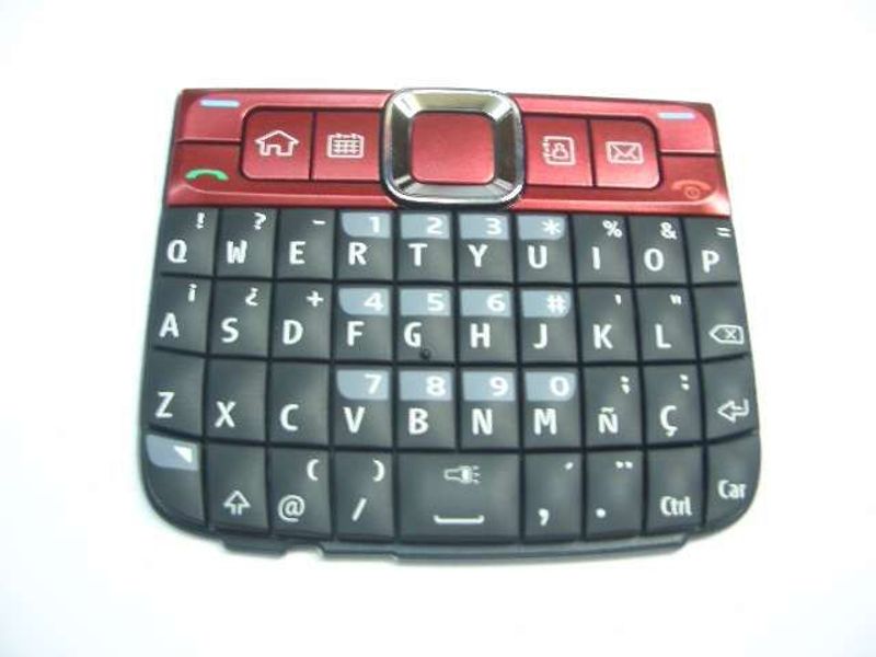 Teclado Español Nokia E63 Rojo