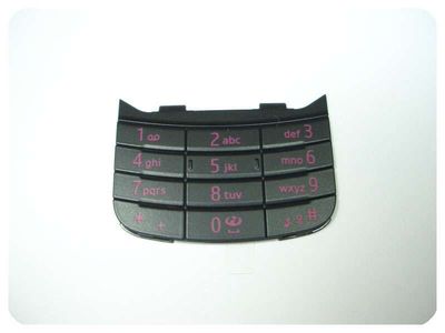 Teclado Numerico Nokia 6600 Slide Negro / Rosa