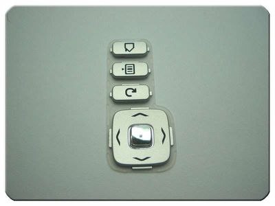 Teclado Frontal Nokia N770 Plata