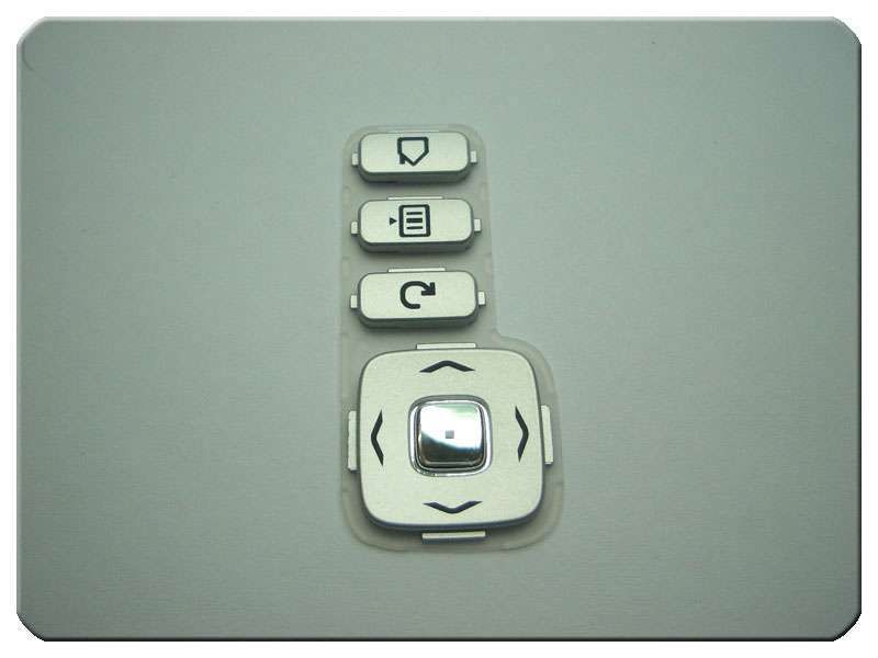 Teclado Frontal Nokia N770 Plata