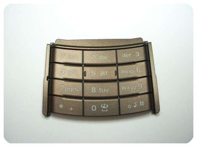 Teclado Numérico Nokia 6500 Slide Marrón