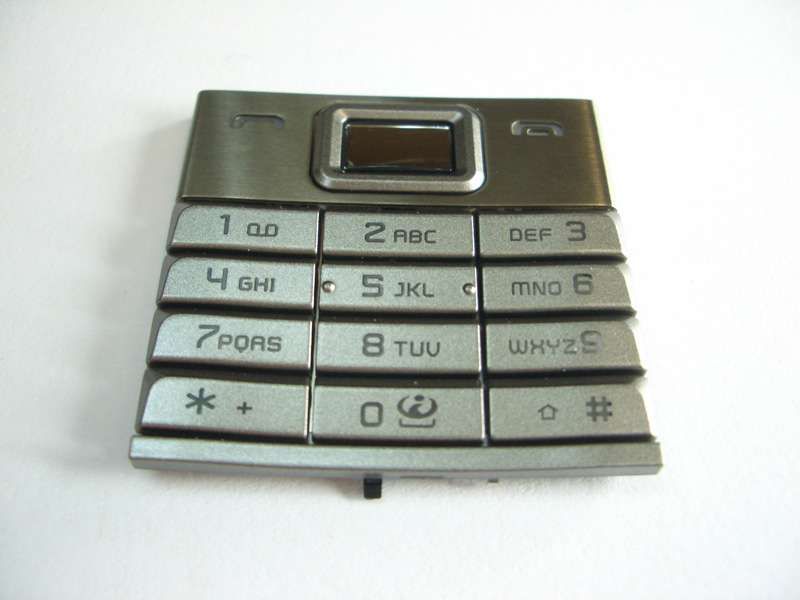 Teclado Nokia 8800 Sirocco Blanca/Plata (Queen White)