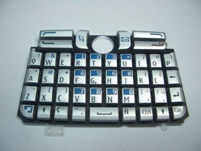Teclado Nokia E61 Plata