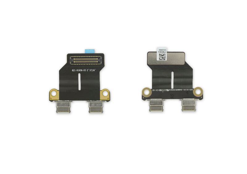 Placa con Conector Carga USB-C Apple Macbook Air 13" A1932 (Finales 2018 a Mitad 2019), A2179 (Principio 2020), A2337 (Finales 2020)