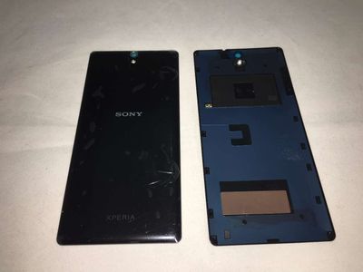 Tapa Batería Original con Pegatina doble Cara Sony Xperia C5 Ultrra Ultra E5506, E5553 y C5 Ultra Dual E5533, E5563 Negra