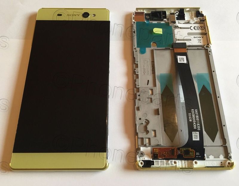 Pantalla Completa Sony Xperia XA UltraF3211, F3213, F3215 y XA Ultra Dual F3212, F3216 Dorado Lima con Marco