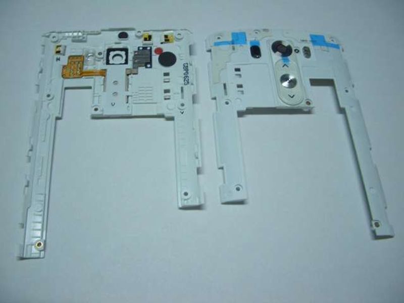 Carcasa Centra LG G3 D855 Blanca con Flex Botón encendido y Volumen Antena