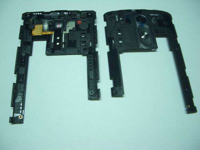 Carcasa Centra LG G3 D855 Negra con Flex Botón encendido y Volumen Antena