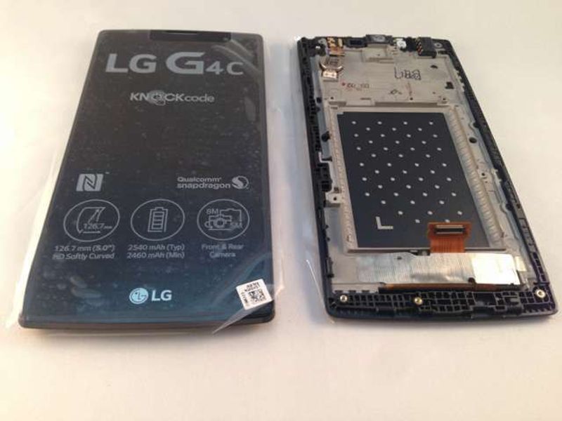 Pantalla Completa LG G4c H525n, H525 Blanco con Marco + Cámara Frontal