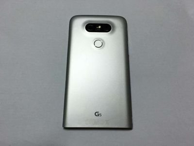 Carcasa Trasera Tapa Batería LG G5 H850 con Lente Cámara + Jack Audio + Flash + Vibrador + Volumen + Encendido Plata