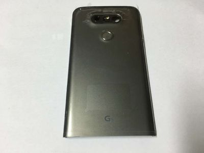 Carcasa Trasera Tapa Batería LG G5 H850 con Lente Cámara + Jack Audio + Flash + Vibrador + Volumen + Encendido Negro / Titan