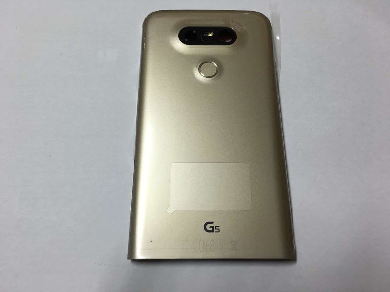 Carcasa Trasera Tapa Batería LG G5 H850 con Lente Cámara + Jack Audio + Flash + Vibrador + Volumen + Encendido Dorado