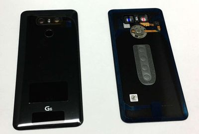 Carcasa Trasera Tapa Batería LG G6 H870 Blanco con Lente Cámara, Flex Home con Sensor de Huella