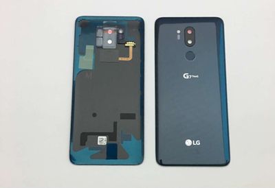 Tapa Batería con Sensor de Huella y Lente de Cámara LG G7 THINQ G710 Azul