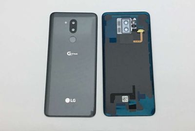 Tapa Batería con Sensor de Huella y Lente de Cámara LG G7 THINQ G710 Plata