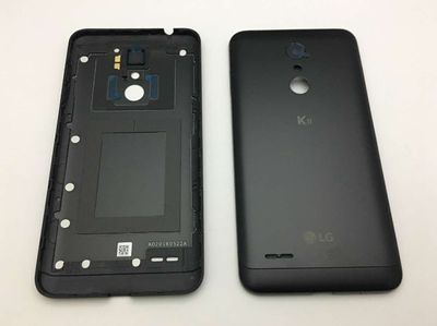 Tapa Batería Con Botón de Volumen y Lente de Cámara LG K11 2018 LMX410 Negro