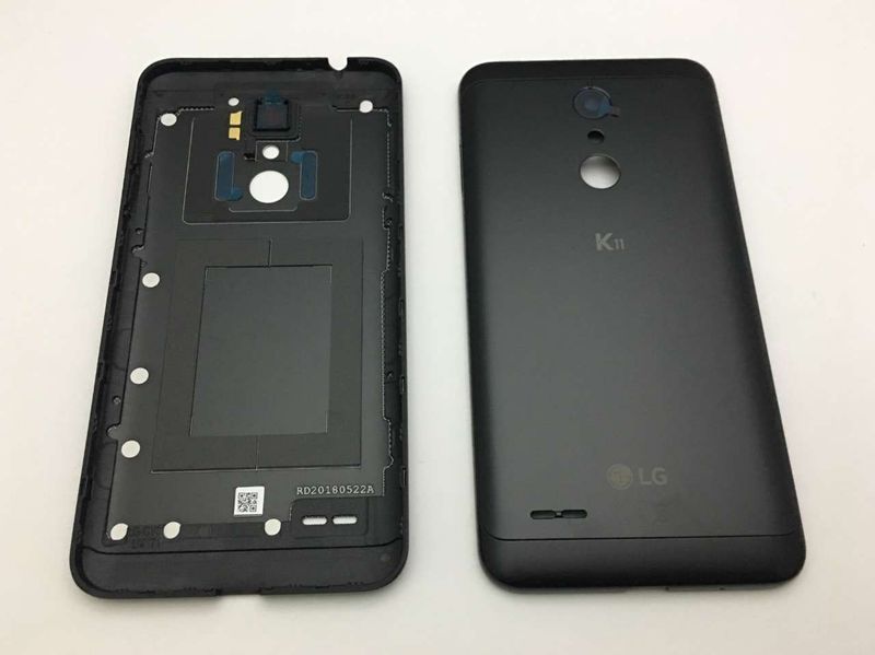Tapa Batería Con Botón de Volumen y Lente de Cámara LG K11 2018 LMX410 Negro